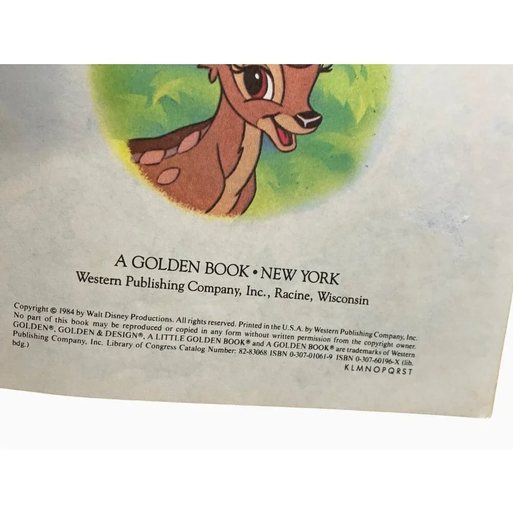 Walt Disneys Bambi Little Golden Book 106-9